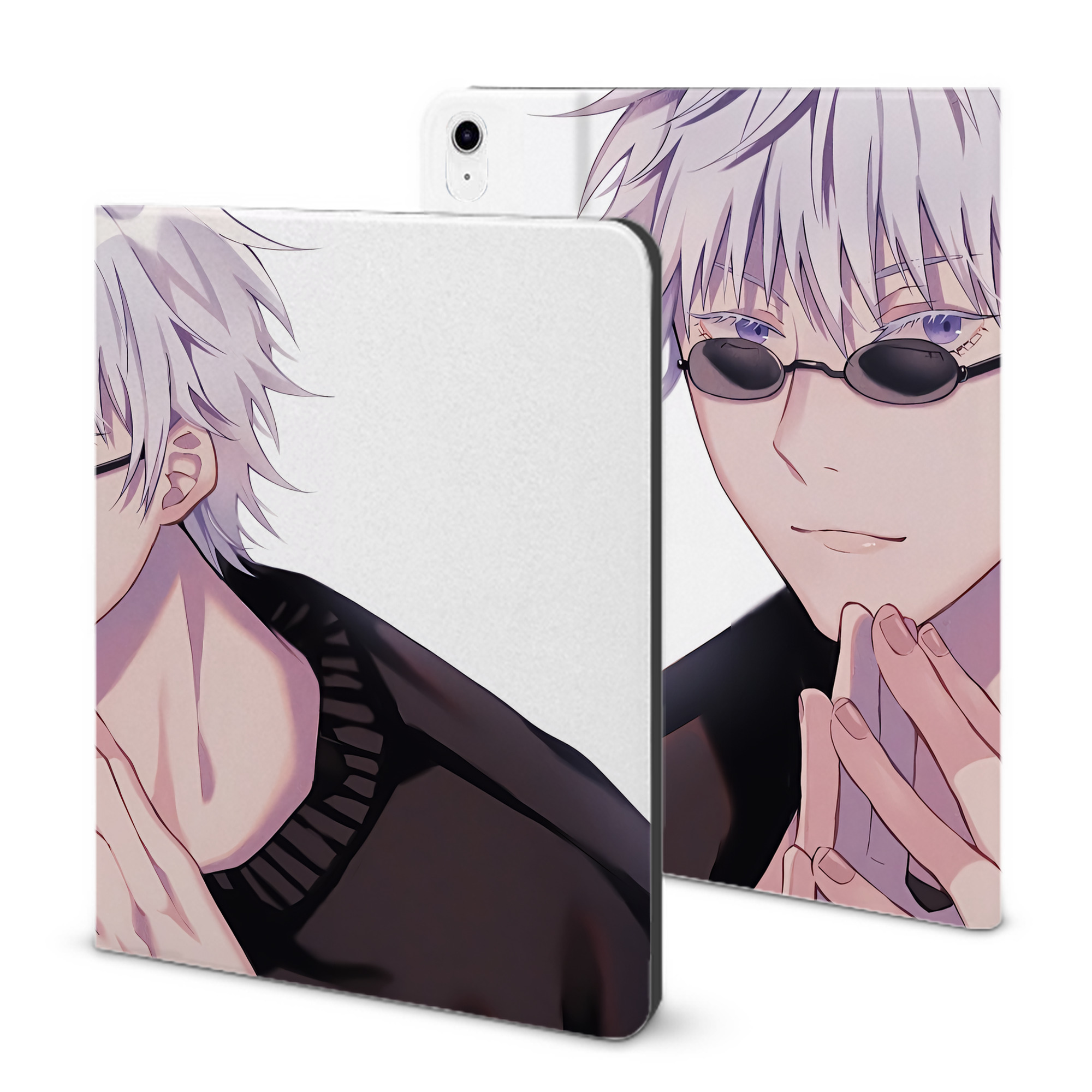 （画像用） 呪術廻戦 Jujutsu Kaisen IPad ケース ブック型 PUレザー TPU 耐衝撃 軽量 薄型 ペン収納なし 全面保護 IPad 各モデル対応